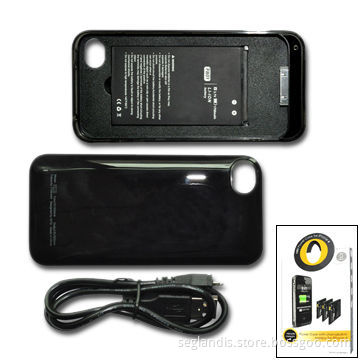 Battery Case with 1,700mAh Capacity, Suitable for Apple's iPhone 4, Available in Black